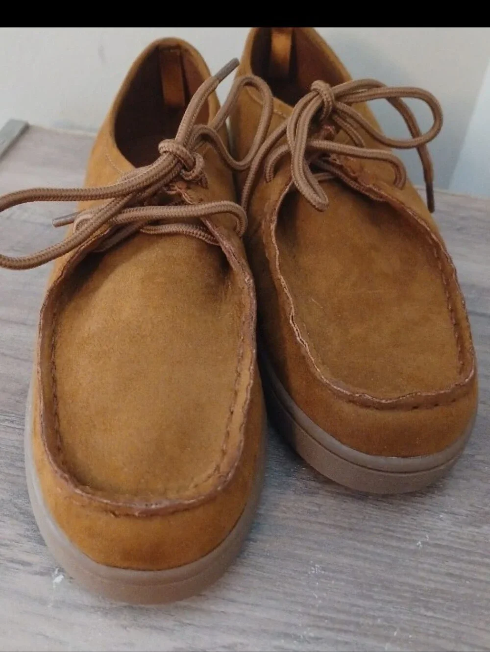 Gap Kids Suede Moc Boots Boys Sz 3
